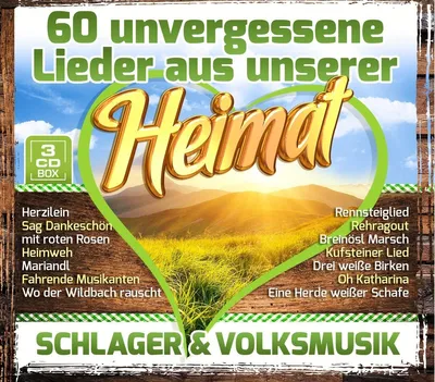 Produktbild von 60 unvergessene Lieder aus unserer Heimat