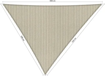 Immagine prodotto di SHADOW COMFORT 5 x 5,5 x 6 m Tenda da sole triangolare Sahara Sand Lato irregolare