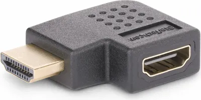Immagine prodotto di StarTech.com Adattatore HDMI 2.0 ad angolo retto da maschio a femmina, salvaporta HDMI ad alta velocità orizzontale a 90 gradi, 4K 60Hz, M/F