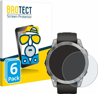 Produktbild von 6x BROTECT Schutzfolie für Garmin Fenix 7 (47 mm) Displayschutz Displayschutzfolie Folie Matt Entspiegelungsfolie