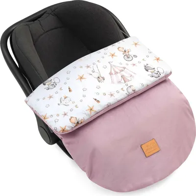 Produktbild von Candy Circus & Heather Soft Velvet Fußsack für Autositz und Kinderwagen