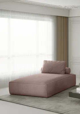 Produktbild von Chaiselongue Sezlong Liege CELES in Stoff Scala Rose