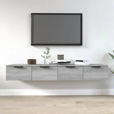 Produktbild von Maison Exclusive - Wandschränke 2 Stk. Grau Sonoma 68x30x20 cm Holzwerkstoff