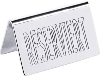 Produktbild von Reserviert-Aufsteller mit deutschem Text: RESERVIERT