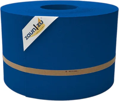 Produktbild von Sichtschutzstreifen zaun|zu PREMIUM 50m Rolle PP Zaunblende für Doppelstabzaun Enzianblau, 50m