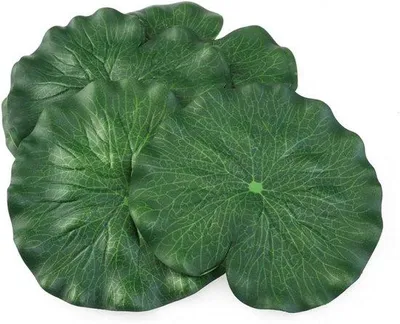 Obrázek produktu pro Plastové lotosové listy, 10 ks, 18 cm, plovoucí, na zahradní dekoraci