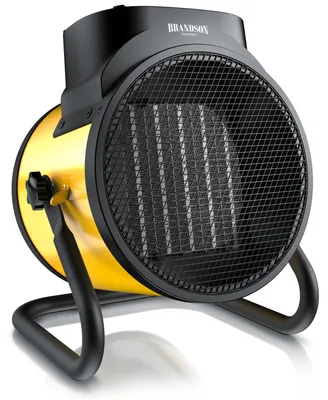 Produktbild von Brandson Baustellen-Heizlüfter 3000 W mit PTC-Keramikelement, Bauheizer mit 2 Heizstufen 2000 und 3000 W, stufenloses Thermostat, 220 m³/h, Metallgehäuse, neigbar