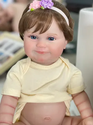 Produktbild von 50 cm große, Ganzkörper-Vinylsilikon-Reborn-Babypuppe Maddie, handgeknüpftes Haar, 100 % handbemalte Puppe, 3D-Haut mit sichtbaren Adern