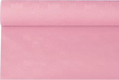 Produktbild von Papstar Papiertischdecke hellrosa mit Damastprägung 6 x 1,2 m, 12 Rollen