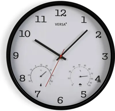 Immagine prodotto di Orologio da parete in plastica bianca 4,3 x 35,5 x 35,5 cm