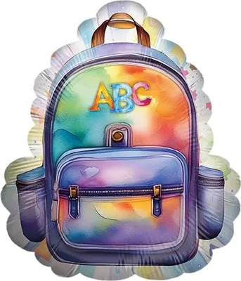 Produktbild von Folienballon Back to school neutral 50 x 60 cm Einschulung Schulanfang Motto-Party