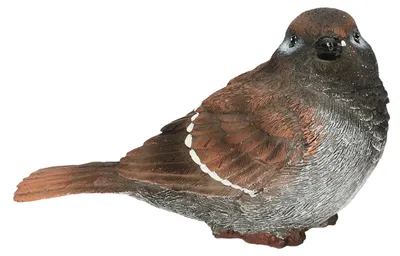 Produktbild von Haussperling Vogelfigur - 14,5 x 6,5 x 8,5 cm - Gartenvogelfiguren