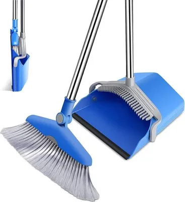 Produktbild von Famanu Besen- und Kehrschaufel-Set - 130 cm Stiel