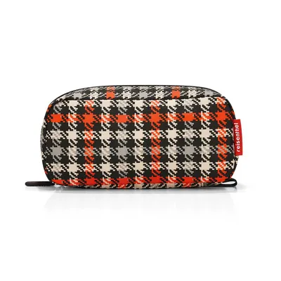 Produktbild von reisenthel multicase, Mäppchen, Kosmetiktäschchen, Federmäppchen, Etui, Polyestergewebe, Glencheck Red, 1.5 L, WJ3068
