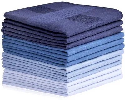 Produktbild von Ibenzoa® Einstecktücher für Herren aus Baumwolle – 12er Set (40×40 cm), klassisch kariert, 4 Farben, pflegeleicht