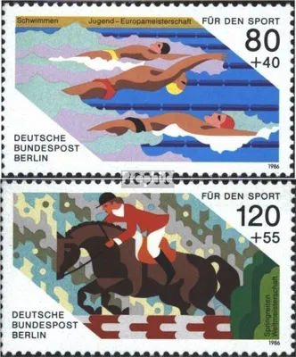 Produktbild von Briefmarken Berlin (West) 1986 Mi 751-752 (kompl.Ausgabe) postfrisch Sporthilfe