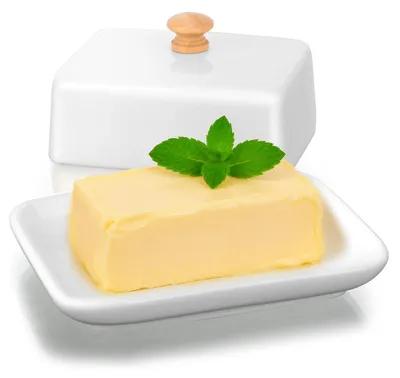 Obrázok produktu pre VINATO, keramická nádoba na maslo, biela. Porcelánová nádoba na maslo s vekom, určená na 250 g masla. Vhodná do umývačky riadu a mikrovlnnej rúry