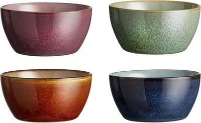 Produktbild von Keramik-Snackset mit 4 Schalen, 12 cm und 6 cm, Aardewerk, Keramik