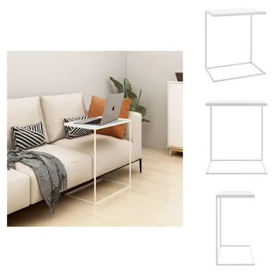 Zdjęcie produktu dla vidaXL Stolik boczny biały 55x35x66 cm materiał drewnopochodny - Stoliki kawowe