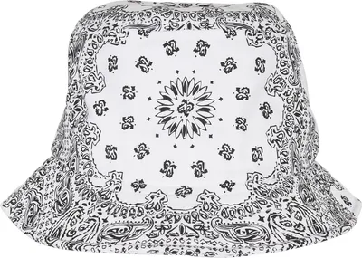 Immagine prodotto di FLEXFIT 5003BP | Cappello a secchiello con stampa bandana - Colore: Bianco/Nero - Taglia: Unica