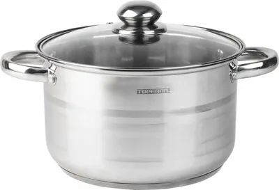 Produktbild von Topf 4 L Edelstahl Kochtopf Suppentopf Induktion Universaltopf Fleischtopf