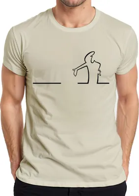 Immagine prodotto di Maglietta Balum La Linea Lui Osvaldo Cavandoli Cartoon Balum Balum da uomo, Naturale, M