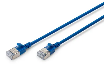 Immagine prodotto di Digitus DK-1632-A-010S-B DIGITUS Patchkabel CAT 6A F/FTP Slim 1,00m blau