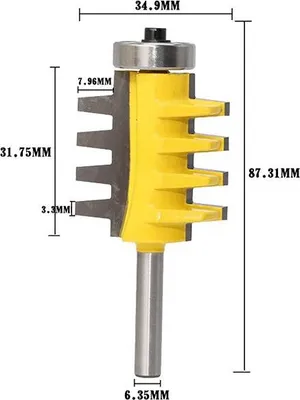 Immagine prodotto di Punte in metallo duro per l'incollaggio di punte per frese per legno linguetta 1/4" (6,35 mm)