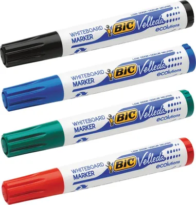 Produktbild von BIC - Filz -Tip Pen BIC 1704 Whiteboard um Assorti | Blasen Sie ein 4 -Stück