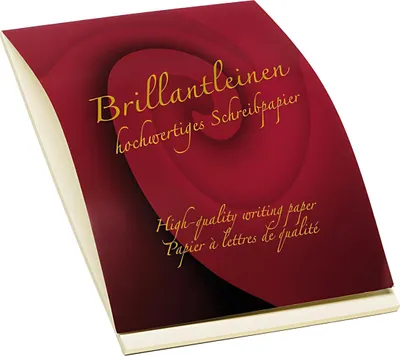 Produktbild von Briefblock A4 50 Blatt Brillantleinen Ivory - 80g/m²