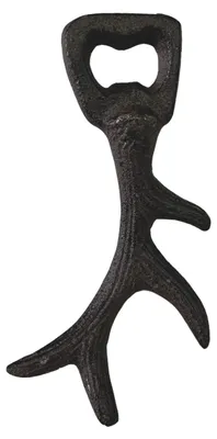 Flesopener aus Gusseisen, Geweihform, 14 x 7 cm, 150 g