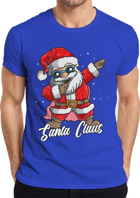 Produktbild von Dabbing Santa Claus - Weihnachten Weihnachtsgeschenk Christmas Herren T-Shirt, Blau, XXL