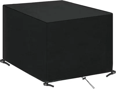 Image de Bâche imperméable pour meubles de jardin - carrée - protection UV - 135 cm x 135 cm x 75 cm