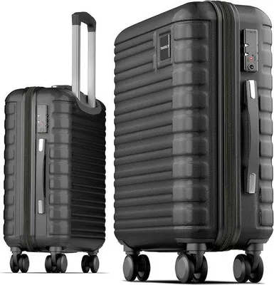 Produktbild von Famanu Trolley Koffer 55x40x20cm - 36L mit weichen Rollen und TSA-Schloss