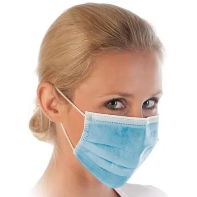 Produktbild von HYGOSTAR Mundschutz 291761 3lagig Typ IIR 50St.