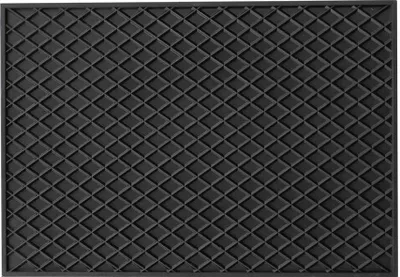 Image de Tapis rectangulaire, caoutchouc, 43 cm x 30 cm, noir de PETEX