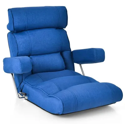 Immagine prodotto di Poltrona da pavimento - Pouf - Poltrona per la meditazione - Sedia da gaming - Poltrona relax - Schienale regolabile 90-180°