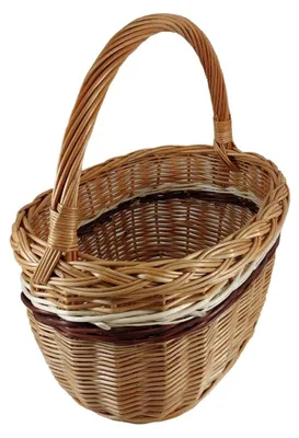 Image de Panier en osier pour fruits ou légumes (40 x 28 cm / hauteur 24 cm)