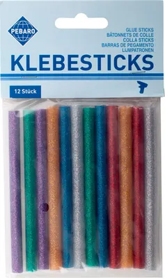Produktbild von Pebaro 12 Klebesticks glitzernd Ø 7 mm