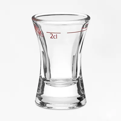 Produktbild von Stamper Wachtmeister Rotring 2 cl 24er-Set – Van Well Schnapsgläser mit rotem Eichring