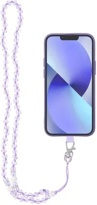 Immagine prodotto di Ciondolo DIAMANTE CRISTALLO per custodia smartphone 37cm viola