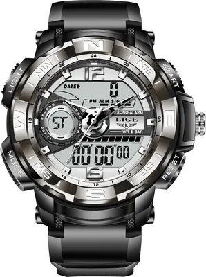 Produktbild von LIGE OM-14667 Herrenuhr Schwarz - Modern & Elegant KP14667