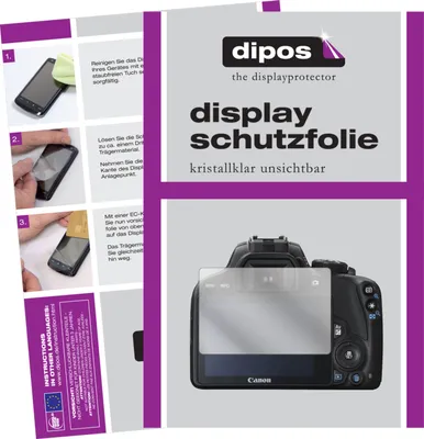 Produktbild von 2x Schutzfolie für Canon EOS 250D klar Displayschutzfolie Folie Display Schutz dipos
