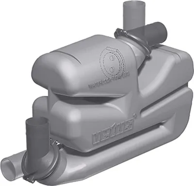 Image de Vetus Lsg60 Coude d'échappement argent 60 mm argent 60 mm