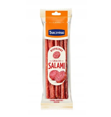 Produktbild von Tarczynski Snack Salami Wieprzowe 80 g Salami Snack Rohwurst Schweinefleisch Protein Snack würzig herzhaft