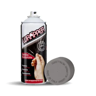 Image de Wrapper Spray Peinture Amovible Gris Aluminium