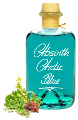 Produktbild von Absinth Arctic Blue 1L Mit maximal erlaubten Thujongehalt 35mg/L 55%Vol