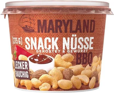 Produktbild von MARYLAND Snack, Snack mixes, Mandel, Cashew, Erdnuss, 275 g, Mandel, Cashewnuss, Erdnüsse, 1 Stück(e)