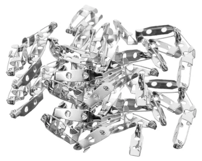 Produktbild von 100 Stück Metallnadeln als Sicherheitsnadeln für DIY-Schmuckherstellung und Bastelprojekte