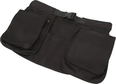 Produktbild von Schürze mit Kunststoffschnalle, mehreren Taschen, Servierschürze für Damen und Herren, Schwarz